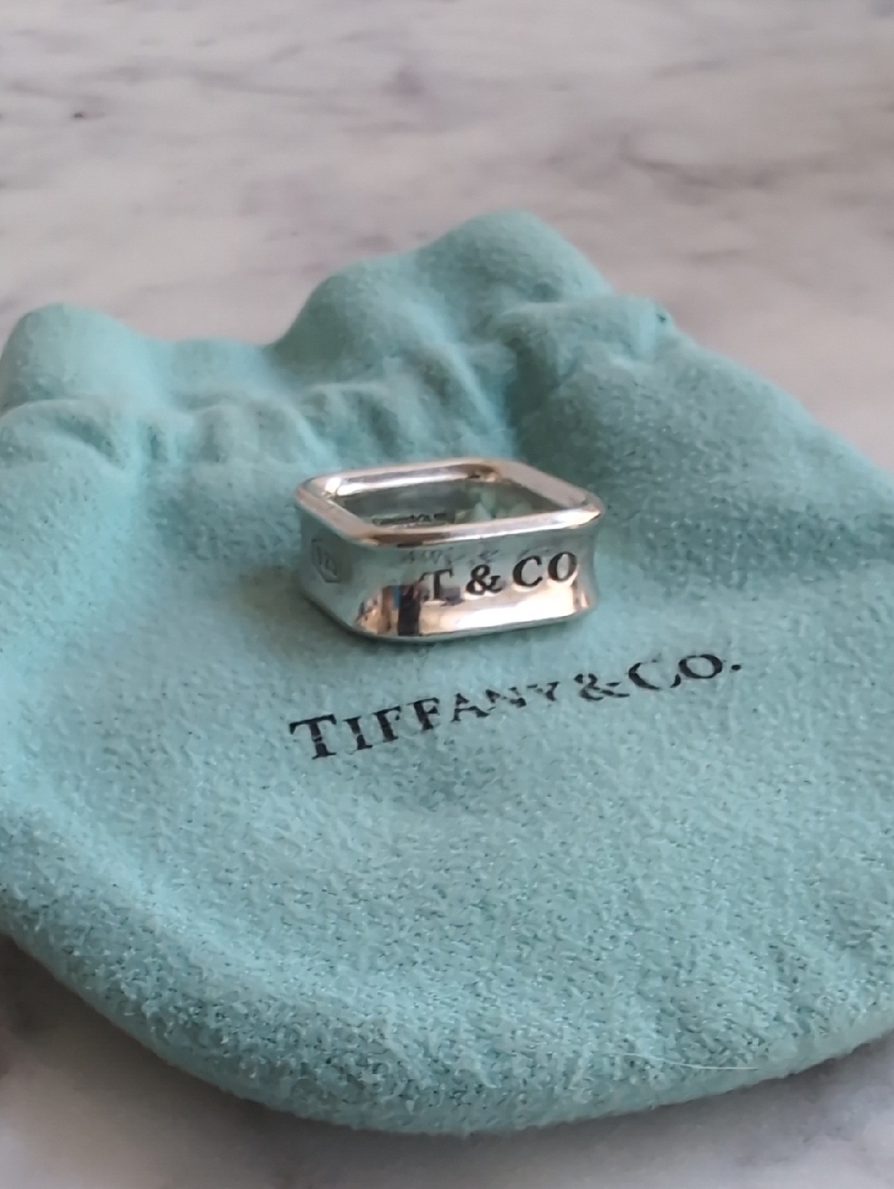 Vintage Tiffany & Co. Cushion Square Ring